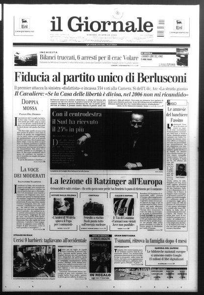 Il giornale : quotidiano del mattino